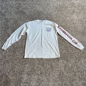 Jimmy Buffett Summerzcool Tour 2009 Long Sleeve Concert Tee Cream Gildan Medium